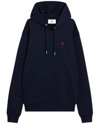 Ami Paris - Felpa Con Cappuccio - Lyst