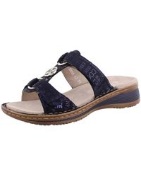 Ara - Blaue Slipper Joycalf Stilvoller Komfort - Lyst
