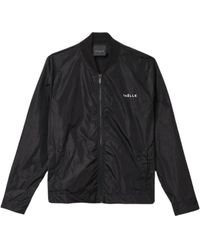 Gaelle Paris - Jassen ,Zwart ,Nylon Zwarte Nylon Herenjas Logo - Lyst