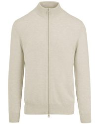 Bomboogie - Gebreide Cardigan Met Hoge Hals - Lyst