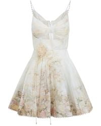 Zimmermann - Memento Twist Front Mini Dress - Lyst