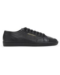 Saint Laurent - Schoenen ,Zwart ,Leer Gym Sneaker - Lyst