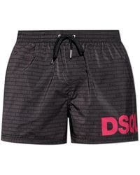 DSquared² - Monogram Zwemshorts - Lyst