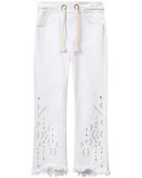 Isabel Marant - Broeken ,Wit ,Katoen Alison Pants - Lyst