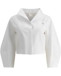 Givenchy - Puffärmel high-low bluse - Lyst