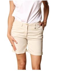 Mason's - Curvie Chino Bermuda Shorts Mit Nieten-Details - Lyst