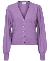 Ichi - Truien & Vesten ,Paars ,Cardigans - Lyst