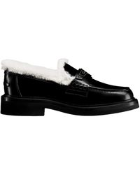 Dior - Leder logo loafers frauen italien - Lyst
