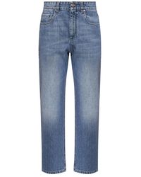 Brunello Cucinelli - Jeans ,Blauw ,Katoen Retro Five-Pocket Broek - Lyst