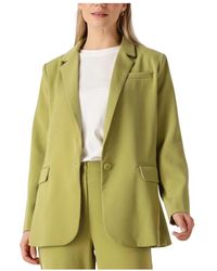 Ydence - Grüner Maisie Blazer Vielseitiger Stil - Lyst