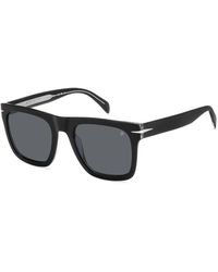 David Beckham - Zwart/Grijs Zonnebril Db 7000/S Flat - Lyst