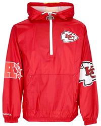 Mitchell & Ness - Fitness ,Rood ,Nylon Nfl Team Anorak Windbreaker Originele Kleuren - Lyst