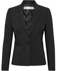 Inwear - Jassen ,Zwart ,Katoen Zwarte Blazer Zella - Lyst