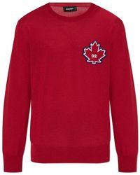 DSquared² - Wollpullover mit logo dsqua2 - Lyst