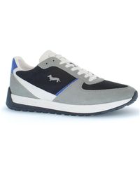 Harmont & Blaine - Schoenen ,Grijs ,Suède Grijze Bassotto Logo Suède Sneakers - Lyst
