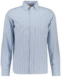 Mos Mosh - Overhemden ,Blauw ,Katoen Mmgmarco Jersey Shirt - Lyst
