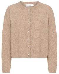 Karen By Simonsen - Truien & Vesten ,Bruin ,Kbnoabelle Plain Cardigan - Lyst