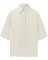 Studio Nicholson - Half Placket Ss Shirt - Lyst