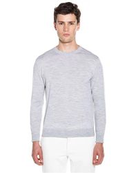 Eleventy - Feiner Merino-Wollpullover Langarm - Lyst