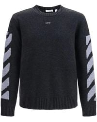 Off-White c/o Virgil Abloh - Round-Neck Knitwear - Lyst