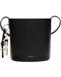 Furla - Tassen ,Zwart ,Roxie Mini Bucket Bag - Lyst