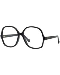 Loewe - Accessoires ,Zwart ,Ronde Optische Montuur - Lyst