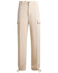 Etro - Broeken ,Wijde Pijpen Broek Met Plooien - Lyst