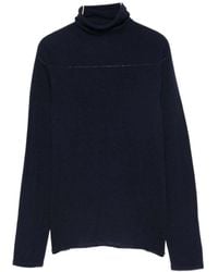 Majestic Filatures - Blaue Pullover Kollektion - Lyst