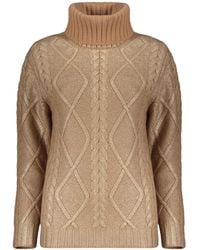 Herno - Truien & Vesten ,Bruin ,Wol Turtleneck Trui - Lyst