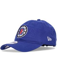 KTZ - Accessoires ,Blauw ,Katoen Los Angeles Clippers Gebogen Klep Pet - Lyst