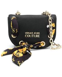 Versace - Classica borsa a tracolla nera - Lyst