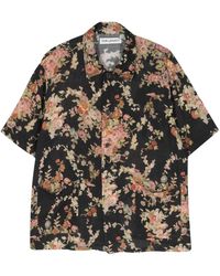 Our Legacy - Camicia a maniche corte tapestry floreale - Lyst