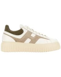 Hogan - Chunky Sole Suede Accent Low-Top Sneakers - Lyst