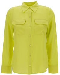 Equipment - Camicie gialle slim signature - Lyst