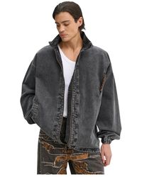 Y. Project - Evergreen Pinched Logo Denim Windbreaker - Lyst