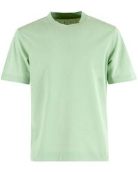 Circolo 1901 - Grünes aqua jersey piquet t-shirt - Lyst