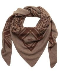 Lala Berlin - Kaschmir braun dreieck trinity klassisch - Lyst