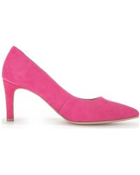 Gabor - Schoenen ,Roze ,Suède Roze Elegante Gesloten Pumps - Lyst
