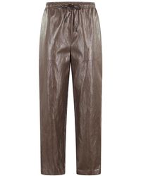 SOLOTRE - Straight Trousers - Lyst