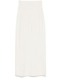 Mugler - Rokken ,Wit ,Polyester Off Rok Elegante Stijl - Lyst