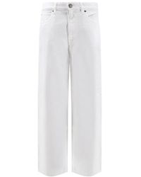 Pinko - Jeans ,Wit ,Katoen Estelle Egg Jeans - Lyst