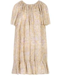 Chloé - Gekreukelde Jurk Met Ruches - Lyst