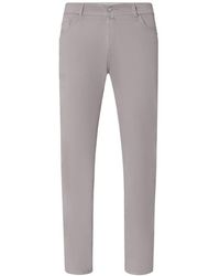 Jacob Cohen - Jeans ,Grijs ,Katoen Slim Bard Katoenen Gabardine Jeans Lichtgrijs - Lyst