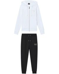 EA7 - Fitness ,Veelkleurig ,Polyester Logo-Detail Trainingspak - Lyst