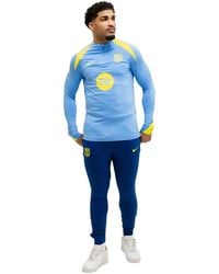 Nike - Fitness ,Blauw ,Polyester Strike Trainingspak 1/4 Zip 2025/2026 - Lyst