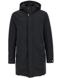 Moorer - Jassen ,Blauw ,Wol Vermont Parka - Lyst
