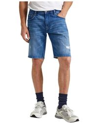 Pepe Jeans - Denim bermuda shorts mit klassischem design - Lyst