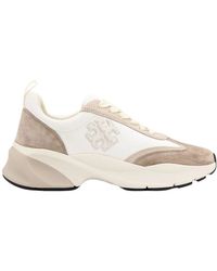 Tory Burch - Weiße Sneakers Mit Seitlichem Logo-Detail - Lyst