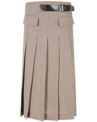 Semicouture - Rokken ,Bruin ,Midi Skirts - Lyst