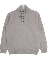 Fay - Truien & Vesten ,Groen ,Wol Wollen Coltrui - Lyst